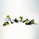 Ryobi Mini S Battery Keyring - 21mm x 41mm x 27mm - 100% Recycled Plastic