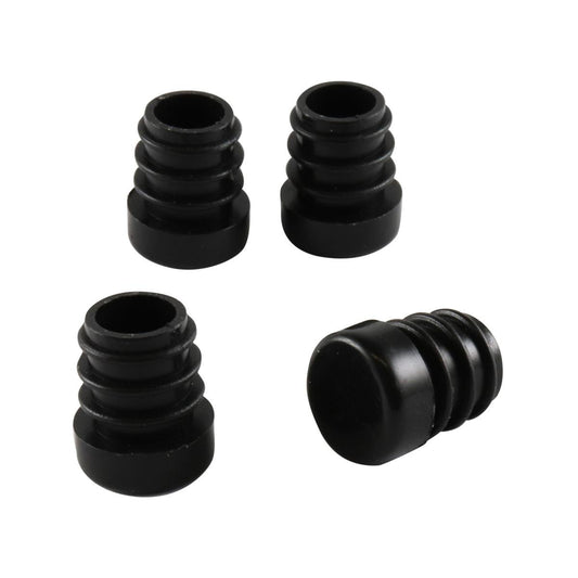 Surface Gard 13mm Black Round Plastic Internal Chair Tip 4 Pack - Auzzistore