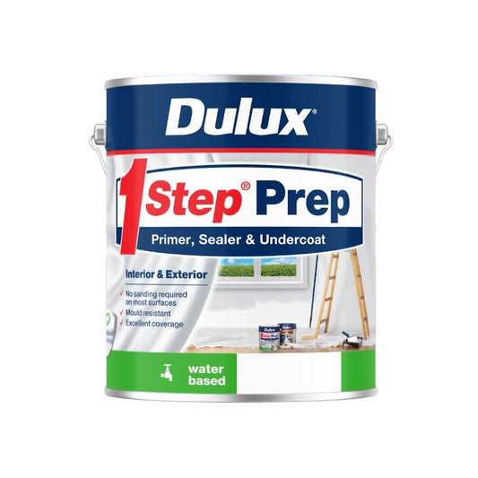 Dulux 1Step Prep Primer Sealer Undercoat 4L Mould Resistant Excellent Coverage - Auzzistore