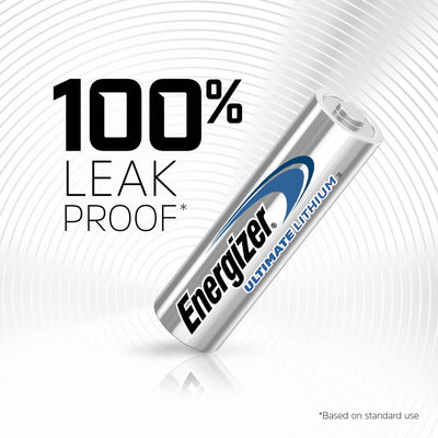 Energizer Ultimate Lithium AA Battery - 4 Pack - Lightweight - Long Lasting