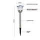 Click Rose Solar Pathway Light - 80mm - Stainless Steel - Outdoor Use