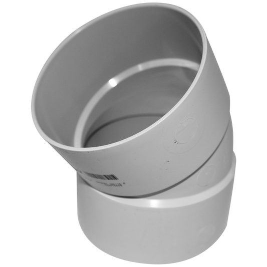 Holman 50mm PVC DWV Plain Bend - 45 Degree - Grey - Durable Connection - Auzzistore