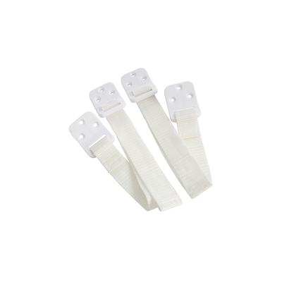 Dreambaby Child Safety Strap 2 Pack - Heavy-Duty - White - Prevents Tipping