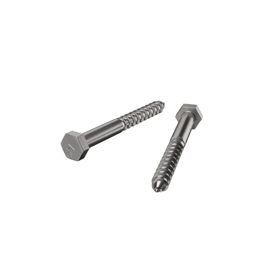 Zenith Coach Screws - M10 x 100mm - Stainless Steel 304 - Heavy-Duty - Auzzistore