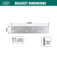 Carinya Galvanised Mending Plate 375x75x5mm Reinforced Strength