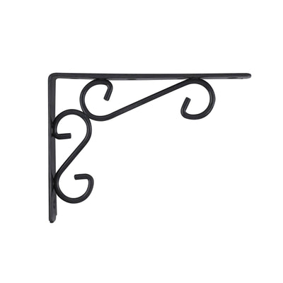 Carinya Heavy Duty Scroll Stayed Bracket 200kg Dark Grey Steel