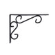 Carinya Heavy Duty Scroll Stayed Bracket 200kg Dark Grey Steel