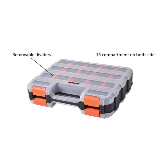 Tactix Storage Box Organiser - 320mm - Polypropylene - Double Sided – view 2 - Auzzistore