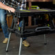 Ryobi Folding Table with Two Clamps - 850mm x 550mm x 755mm - Plastic