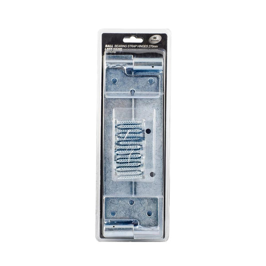 Zenith Ball Bearing Strap Hinges 270mm Steel Zinc Plated 2 Pack