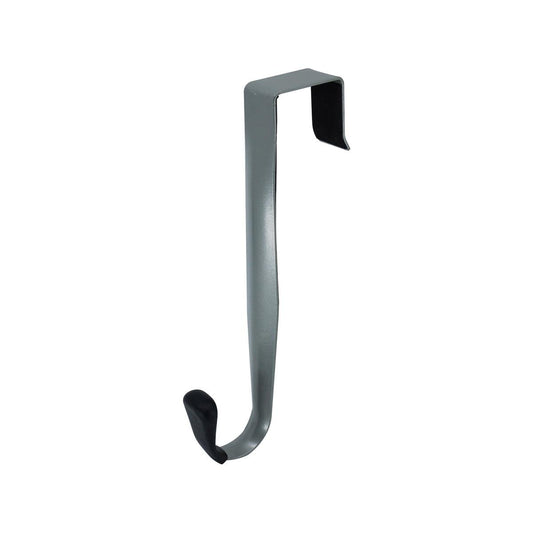 Adoored Satin Chrome Over the Door Hook - 25mm x 210mm x 95mm - Easy Installation