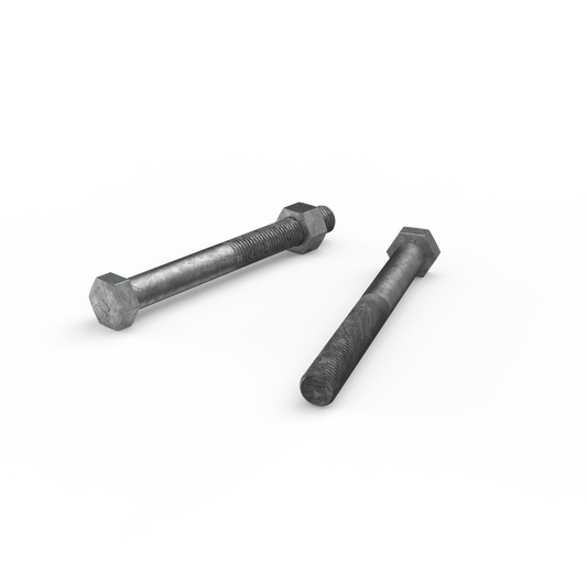 Zenith Hex Head Bolt - M16 x 150mm - 12 Pack - Hot Dip Galvanised – view 2 - Auzzistore