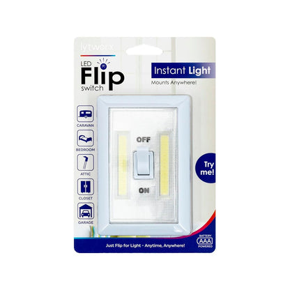 Lytworx LED Flip Switch - Battery Operated - ABS Plastic - Instant Light