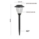 Click Charlotte Solar LED Pathway Light - 145mm - Stainless Steel - Outdoor Use