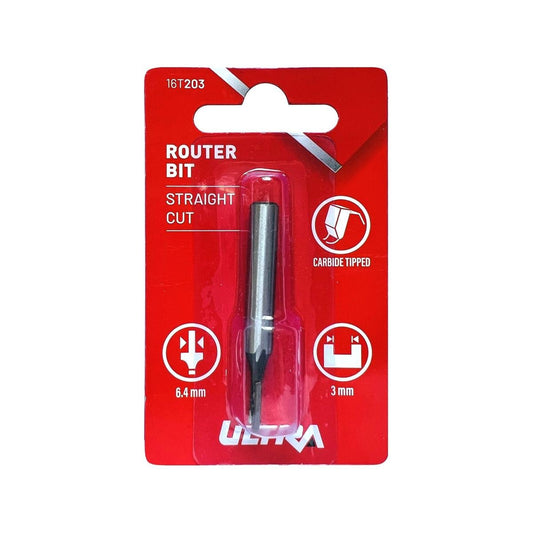 Ultra Router Bit - Straight 3mm - Tungsten Carbide - Durable - Auzzistore