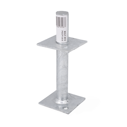 Pryda 130mm M10 Centre Pin Post Anchor - Galvanised Steel - Durable Termite Protection – view 2 - Auzzistore