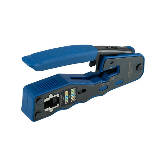 Antsig RJ45 Crimping Tool - 4P 6P 8P - Heavy-Duty Steel - Ergonomic Grips