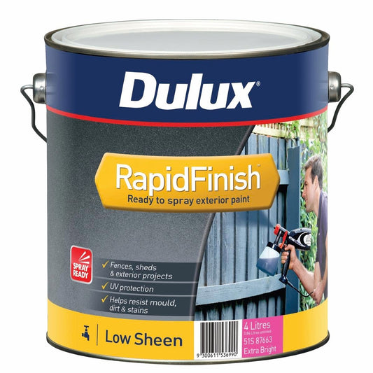 Dulux Exterior Paint - 4L - Extra Bright - Acrylic - Low Sheen - Auzzistore