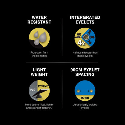 Polytuf Xtreme Tarpaulin 3.6m x 5.5m Polyolefin UV Water Resistant