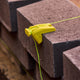Trojan Rubber Line Block - Bricklaying Tool - 75mm x 33mm x 44mm - Lime Green
