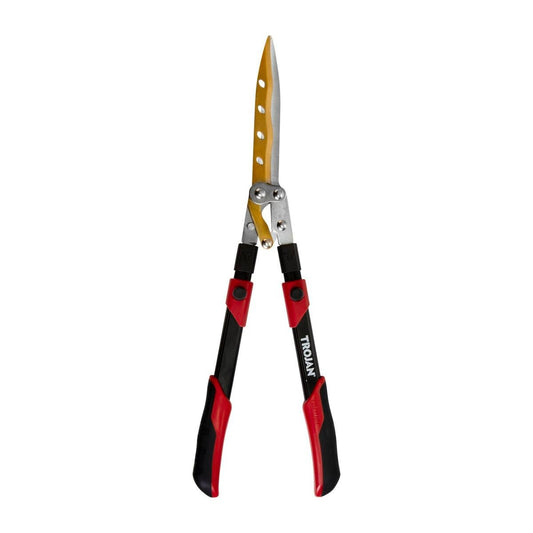 Trojan Hedge Shears - 700mm - Titanium - Telescopic Wavy Blade - Auzzistore