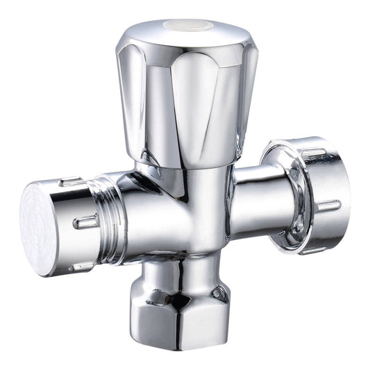 Kinetic Chrome Double Mini Tap - 15mm x 20mm - Lead-Free Brass - Water Control - Auzzistore
