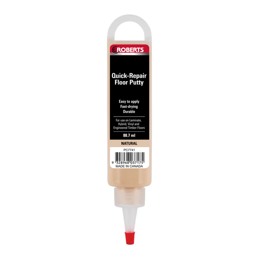 Roberts Quick Repair Floor Putty Natural - 88ml - Acrylic - Fast Drying - Auzzistore