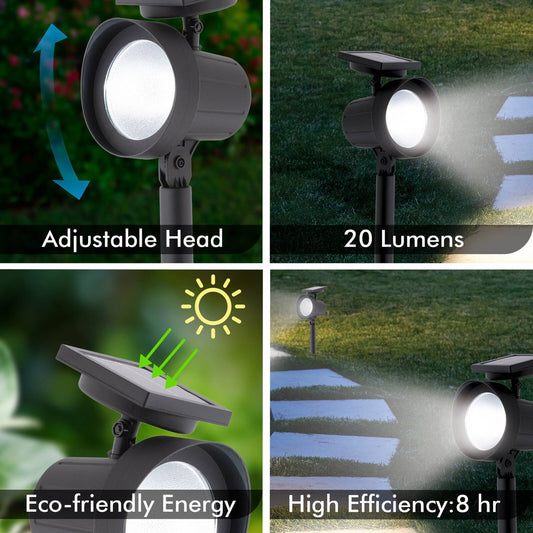 Arlec LED Garden Spot Light - 20 Lumens - Plastic - Solar Powered – view 2