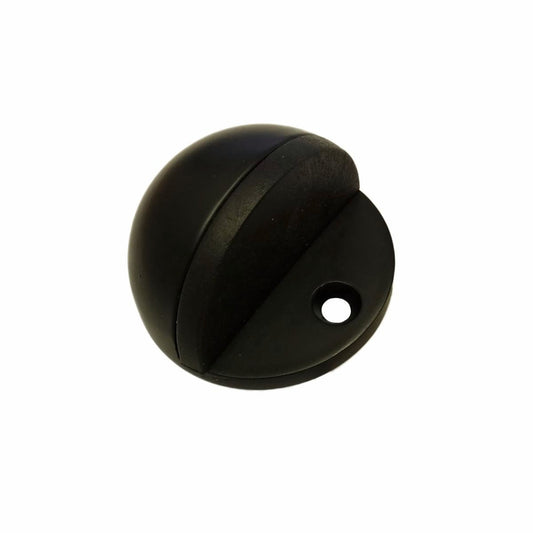 Adoored Door Stop - 45mm - Steel/Rubber - Non Marking - Black - Auzzistore