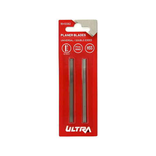 Ultra 82mm High Speed Steel Planer Replacement Blades - 1 Pair - 16HSS82 - Auzzistore