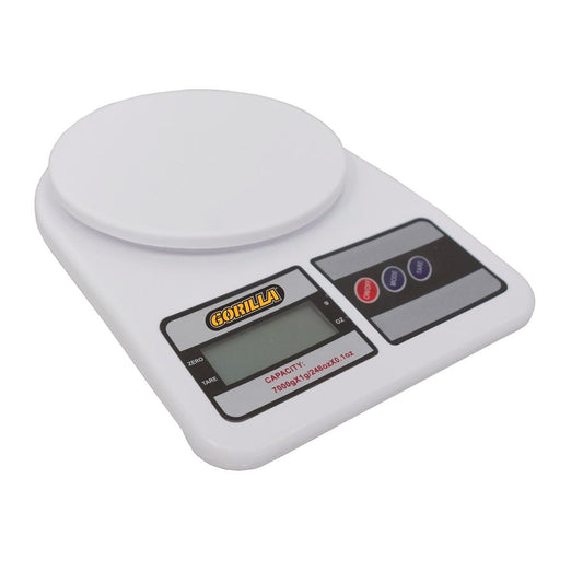 Gorilla 7kg Compact Digital Scale - Plastic - Lightweight - Portable
