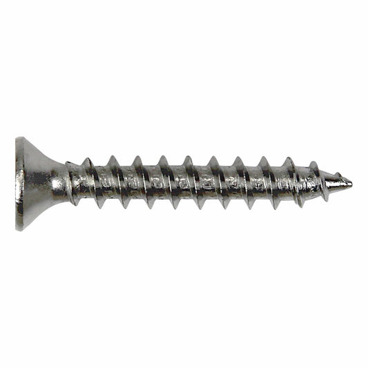 Otter Satin Chrome Hinge Screws 7 x 25mm - 16 Pack – view 2 - Auzzistore