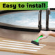 Croc Grip White Anti-Slip Bathroom Strips 300mm Vinyl 9 Pack