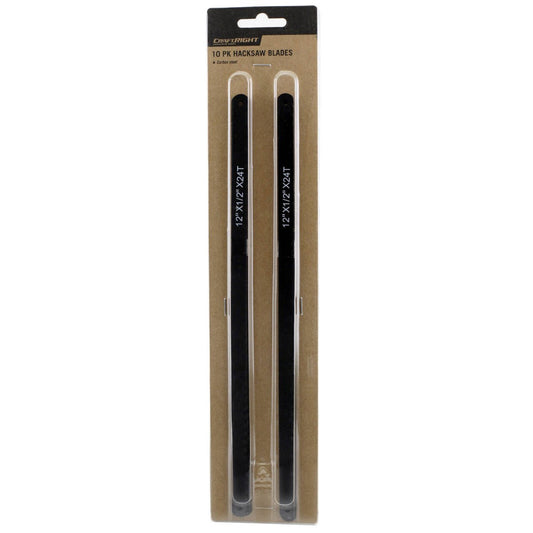 Craftright Hacksaw Blades 10 Pack - 305mm - 24 TPI - Carbon Steel