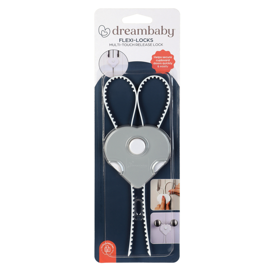 Dreambaby Child Safety Flexi Lock - 78mm ABS - Easy Installation Benefit