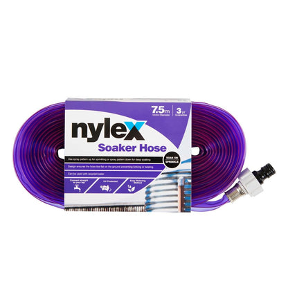 Nylex Soaker Hose - 12mm x 7.5m - Recycled Water - Water Saving