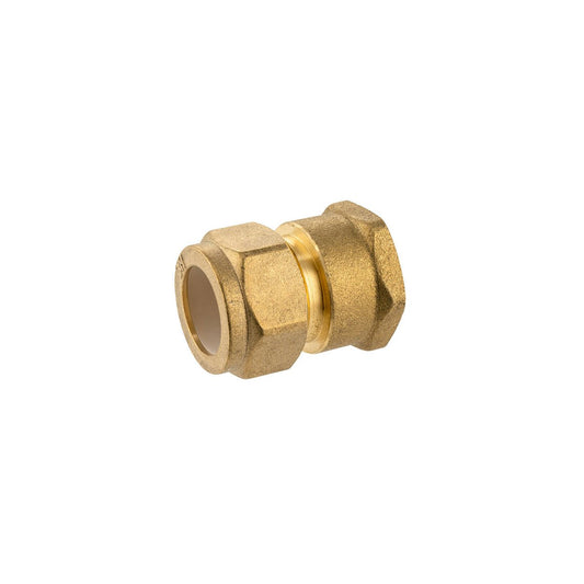Brasshards Brass Female Compression Union 20c x 20fi - Lead-Free - 30mm x 48mm - Auzzistore