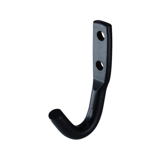 Everhang Small Black J Bolt Hook Pack of 5 - 69mm x 41mm - Durable Storage Solution