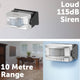 Arlec Compact Entry Detector Alarm - 10m Range - ABS - Easy Install