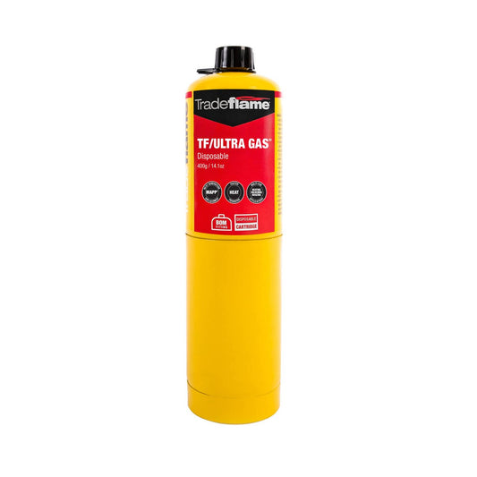 Tradeflame Tf Ultra Gas MAPP Replacement 0.4kg Slim Design Performance - Auzzistore