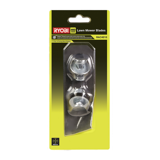 Ryobi Lawn Mower Blades - 2 Pack - Steel - Swing Back - Auzzistore