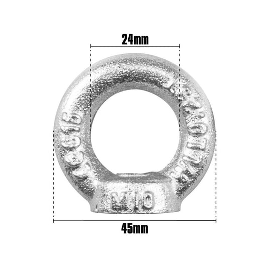 Pinnacle Eye Nut - 43 x 49 x 14mm - Zinc Plated - Heavy Duty – view 2 - Auzzistore