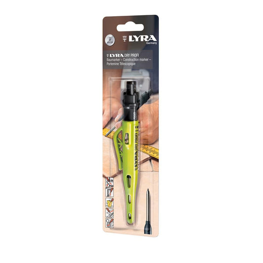 Lyra Carpenters Pencil - 2B - Stainless Steel - All Surface Use - Auzzistore