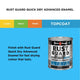 White Knight Rust Guard Advanced Enamel Paint - 500ml - Black Satin - Quick Dry - 16m² Coverage