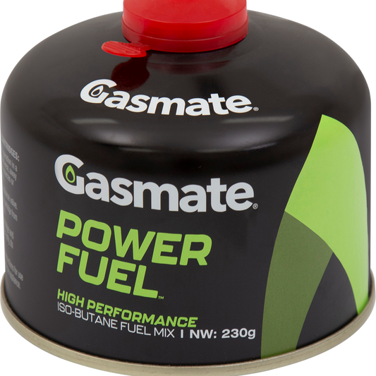Gasmate 230g Power Fuel Iso Butane Cartridge - Portable Fuel Solution - Auzzistore