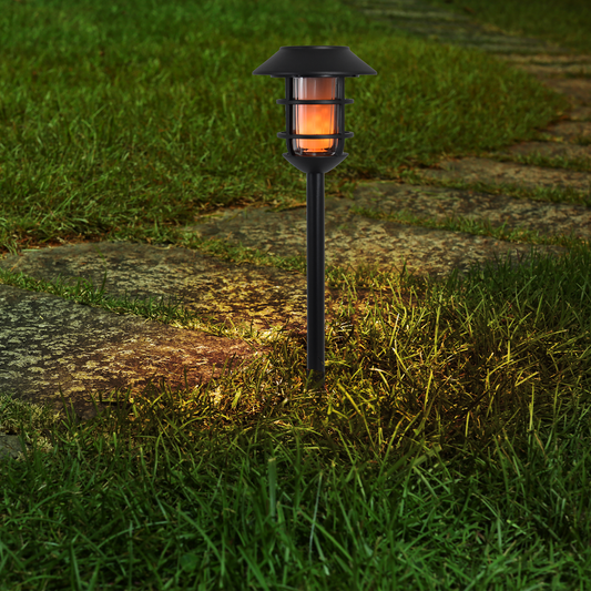 Click Ignis Solar LED Pathway Light - 170mm - Stainless Steel - Outdoor Use – view 2