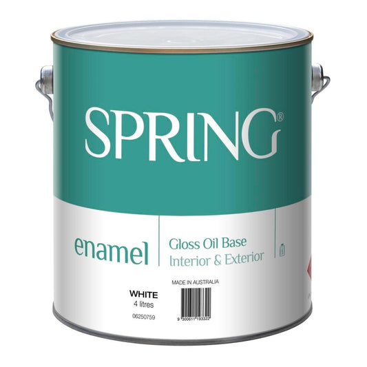 Spring Enamel Paint - 4L - Oil Based - High Gloss Finish - Auzzistore