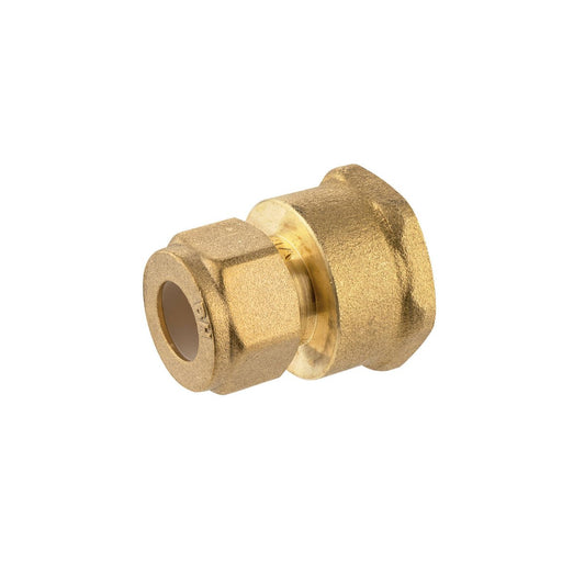 Brasshards Brass Female Compression Union 15c x 20fi - Lead-Free - 90° Angle - Auzzistore