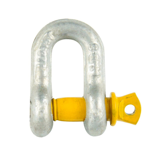 Pinnacle 8mm Galvanised D Shackle - Metal - Heavy Duty - 0.75T Limit - Auzzistore