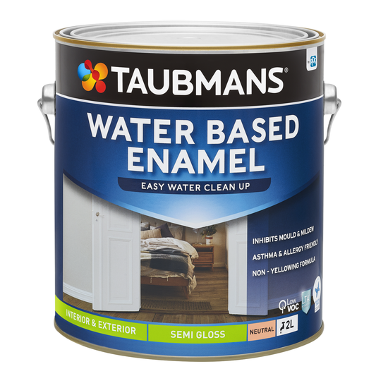 Taubmans 2L Neutral Semi Gloss Water Based Enamel Paint - 2L - Water-Based, Durable Finish - Auzzistore